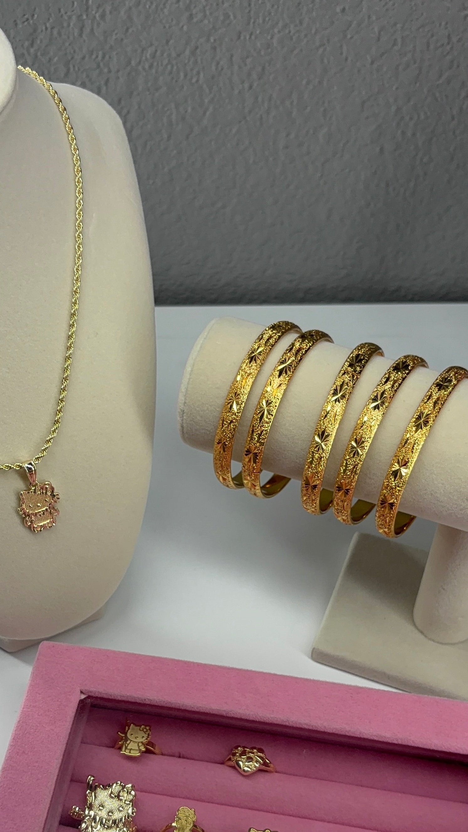 Gold bangles