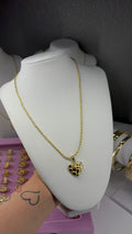 Heart nugget necklace